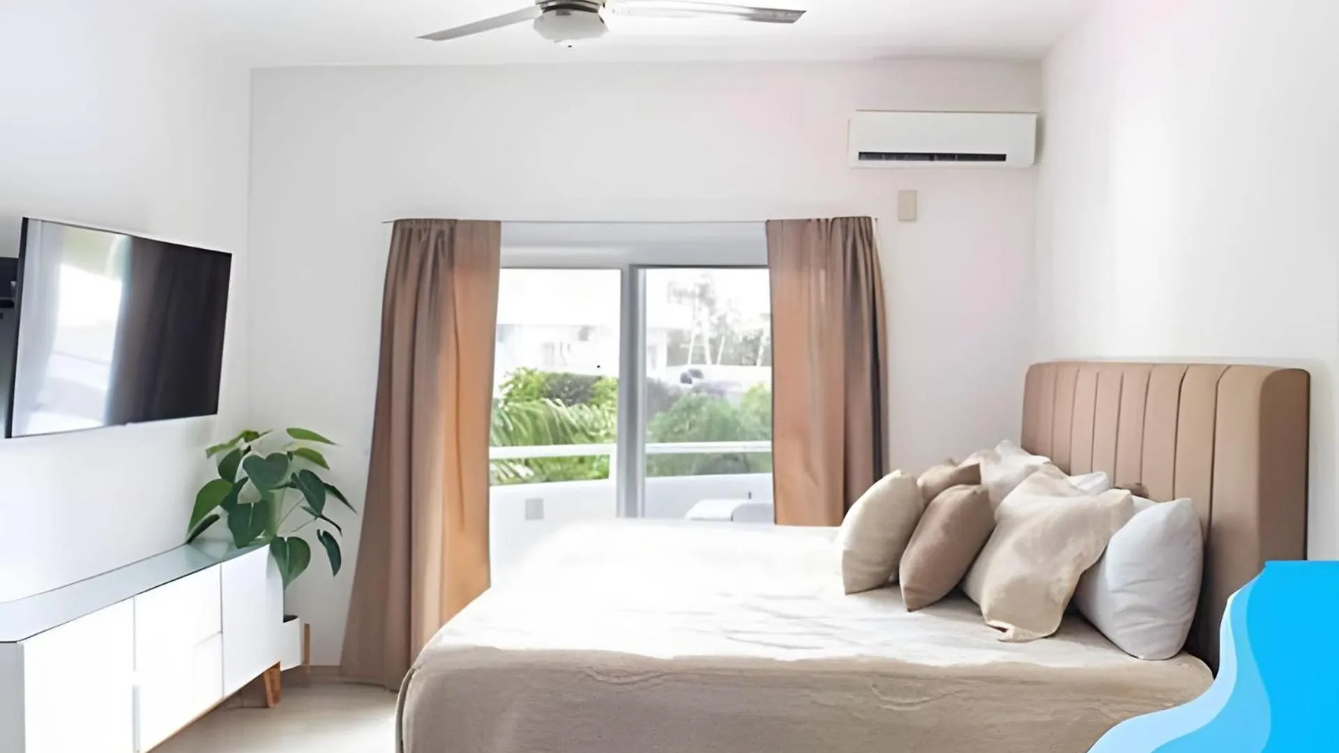 Minimalist Studio With Pool And Free Scooter 코수멜 0*,